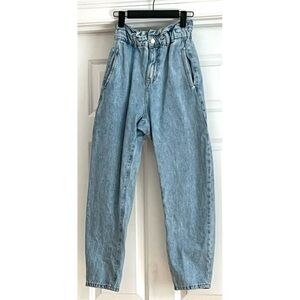 High Rise Paper Bag Waist Jeans